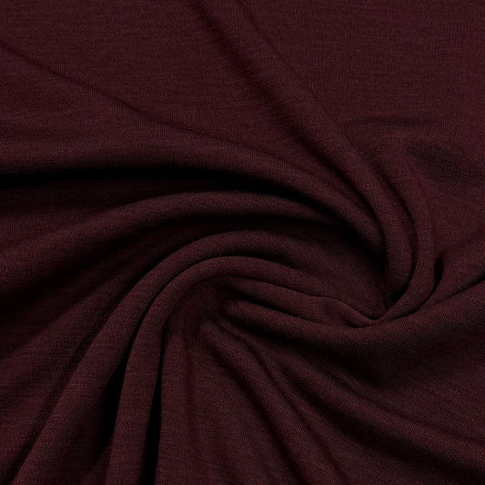 Ruby 100% Washable Merino Wool Interlock Fabric - Mulesing Free