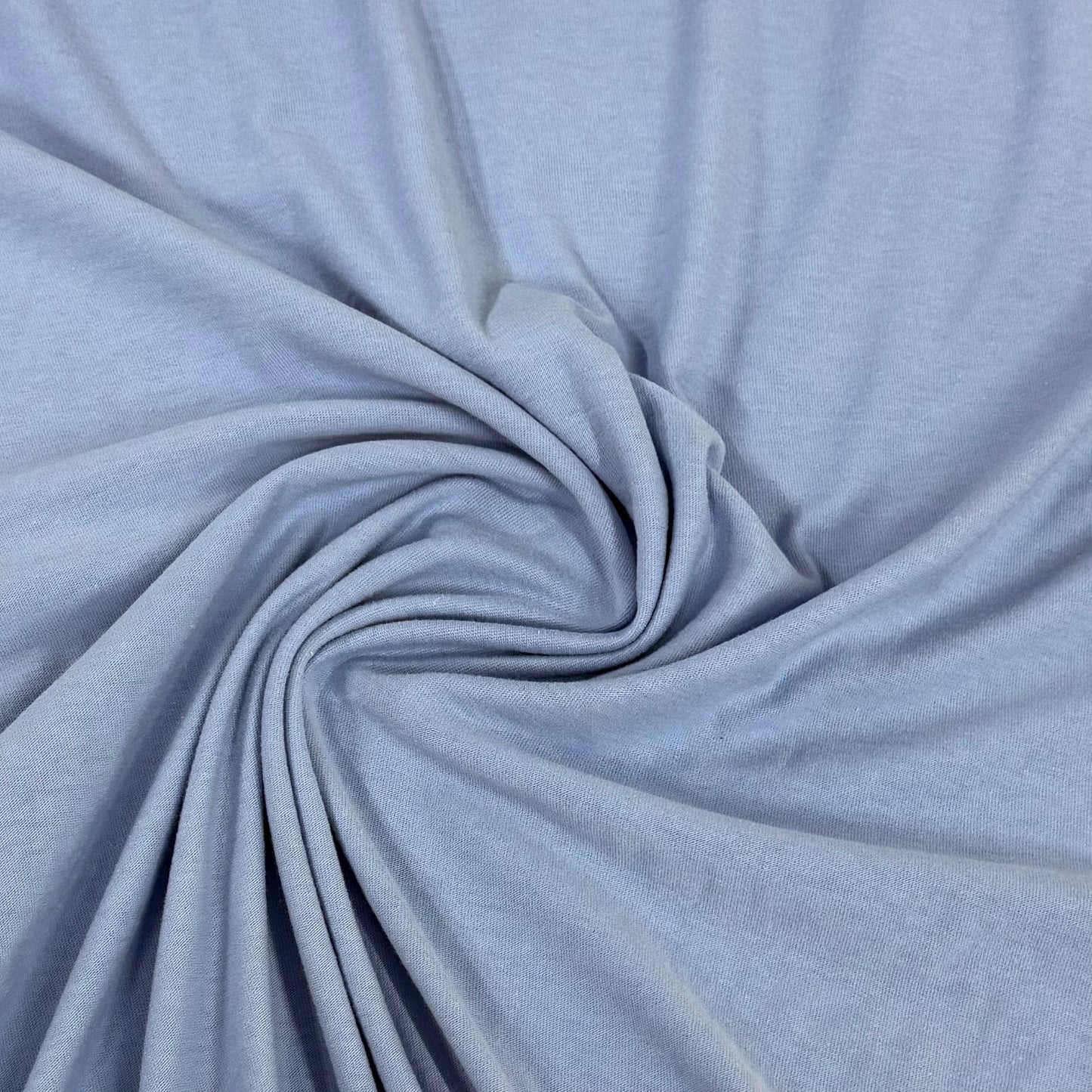 Light Blue Organic Cotton Jersey Fabric - 200 GSM