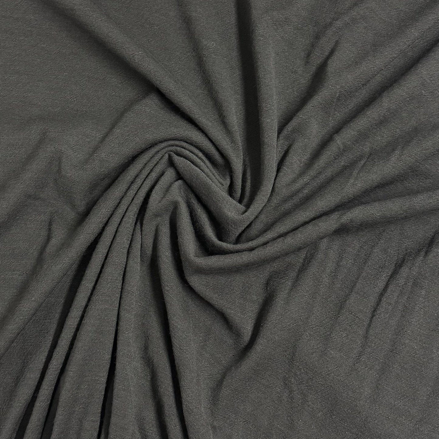 Deep Gray 100% Merino Wool Jersey Fabric - 150 GSM