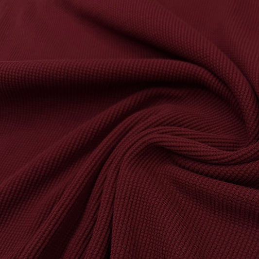 Syrah Organic Cotton Waffle Thermal Fabric - Grown in the USA