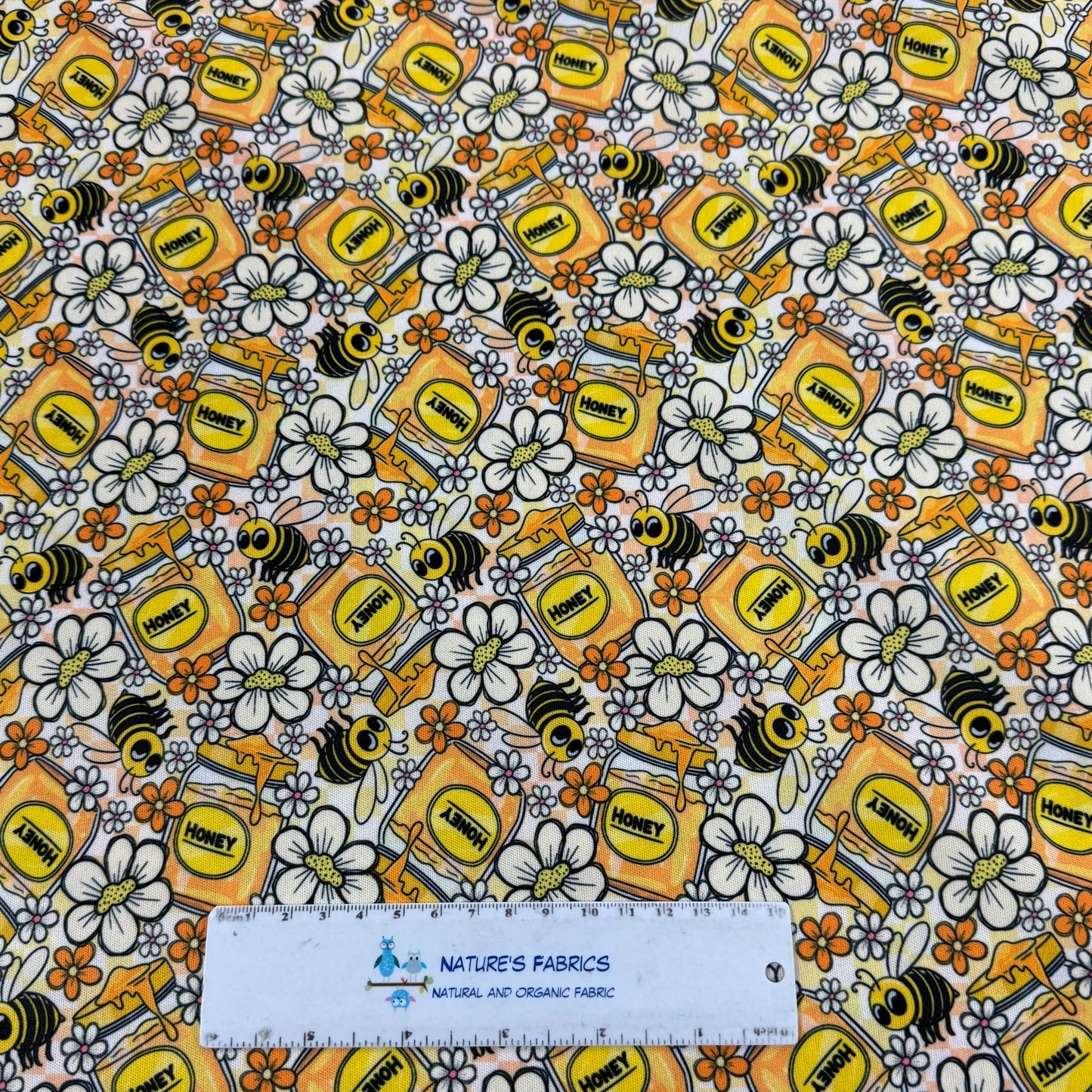 Bees and Honey 1 mil PUL Fabric - Made in the USA