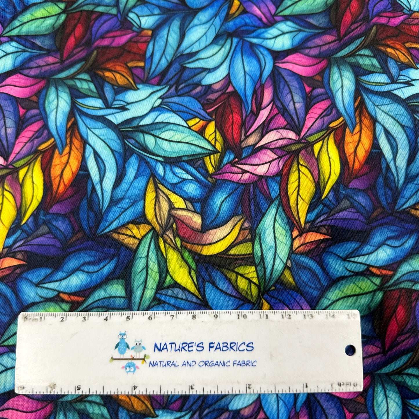 Leaves Alcohol Ink 1 mil PUL Fabric - Made in the USA