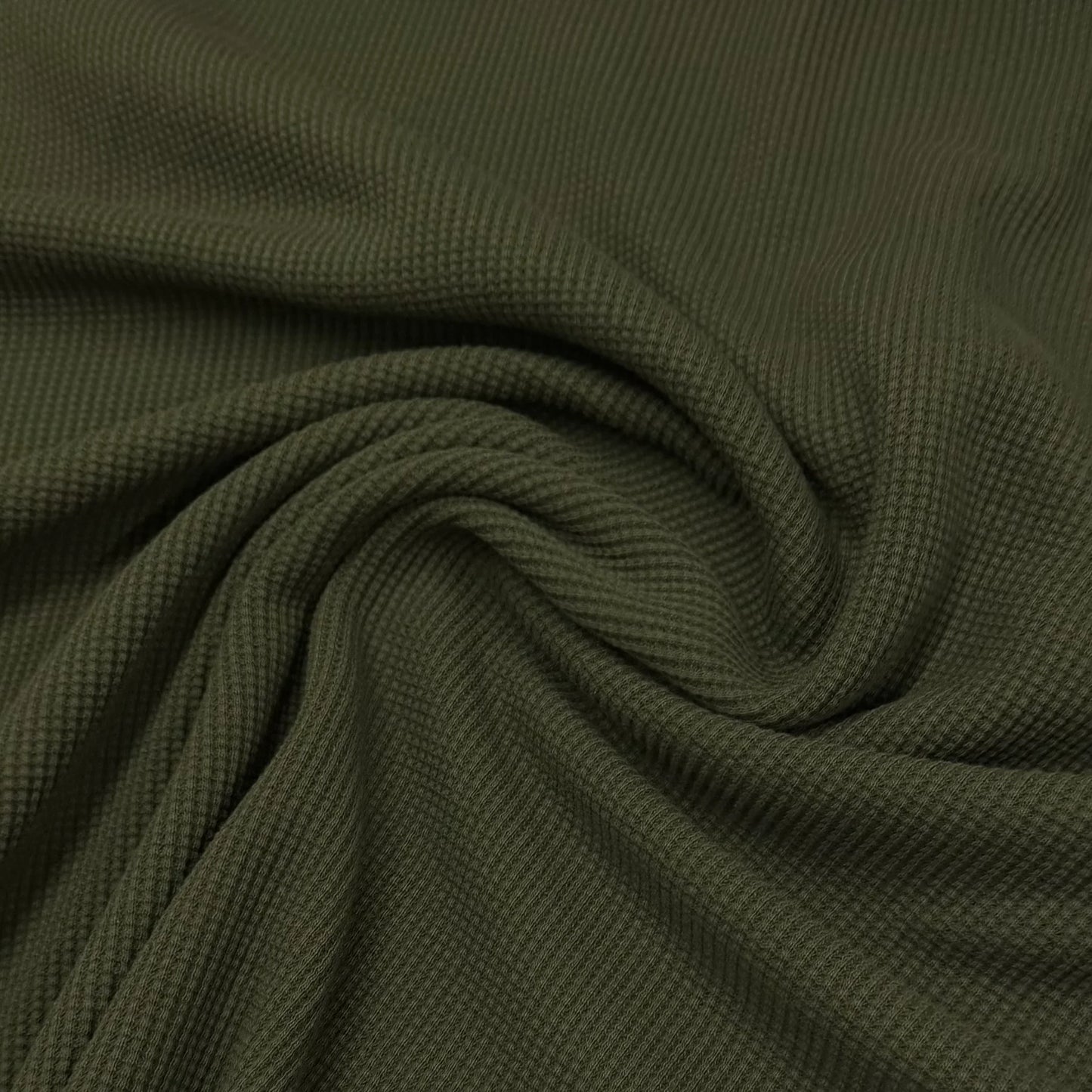 Spirulina Organic Cotton Waffle Thermal Fabric