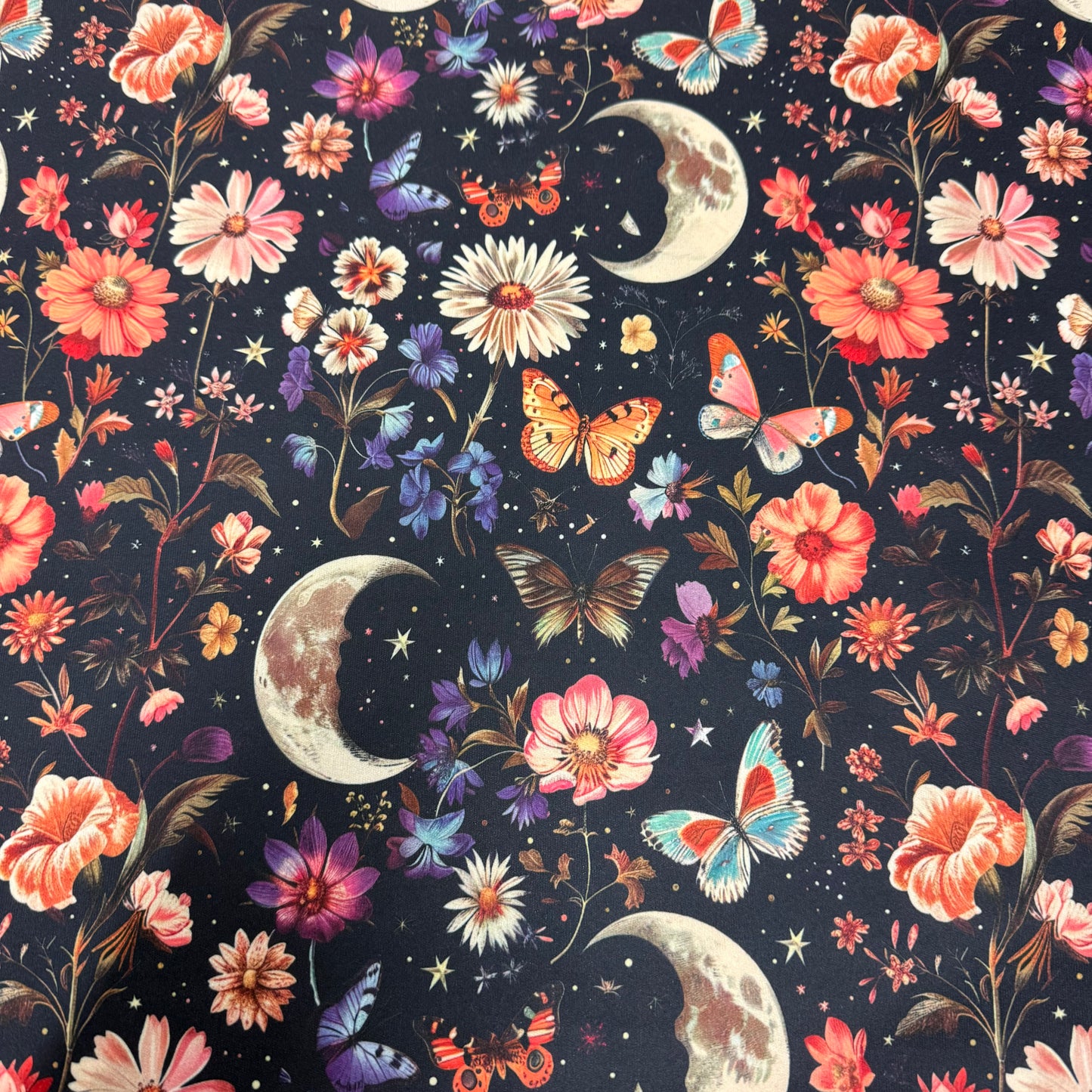 Vintage Moon Garden 1 mil PUL Fabric - Made in the USA