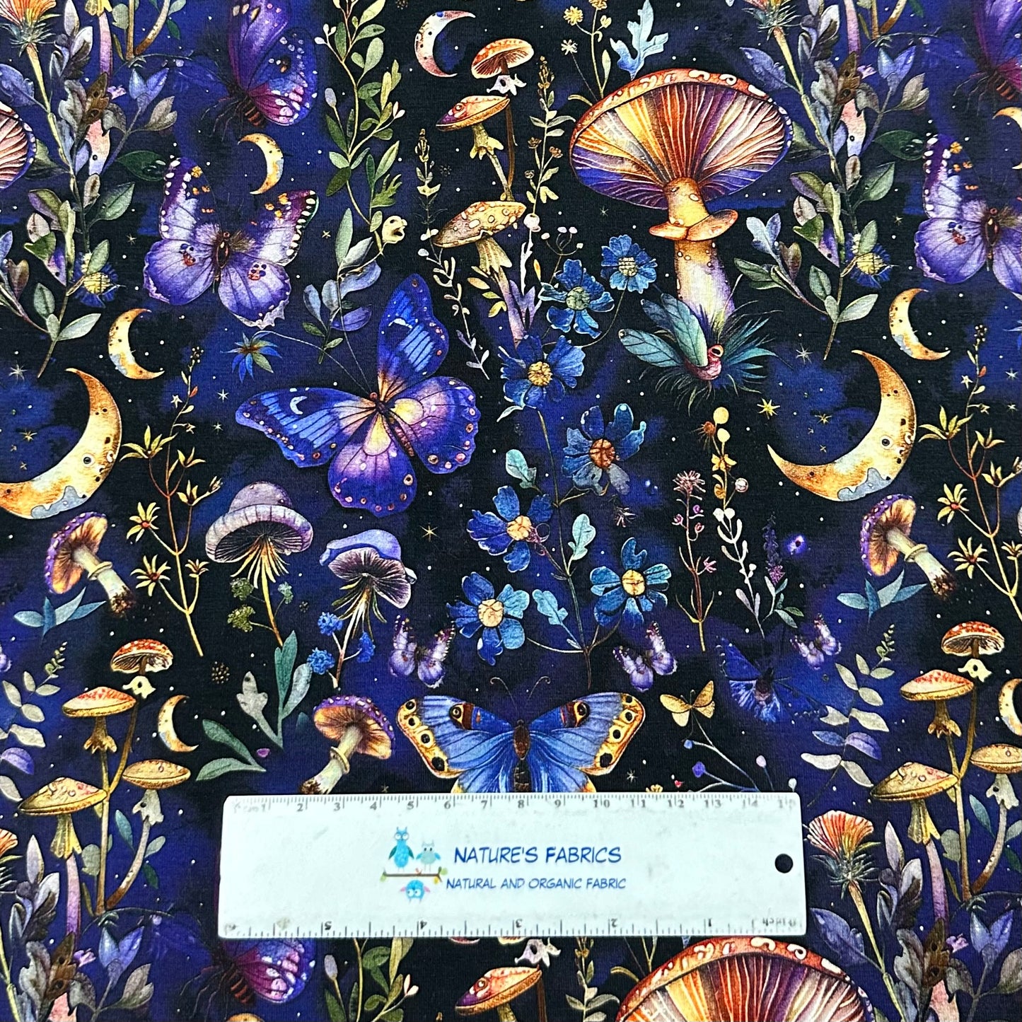 Midsummer Nights on Bamboo/Spandex Jersey Fabric