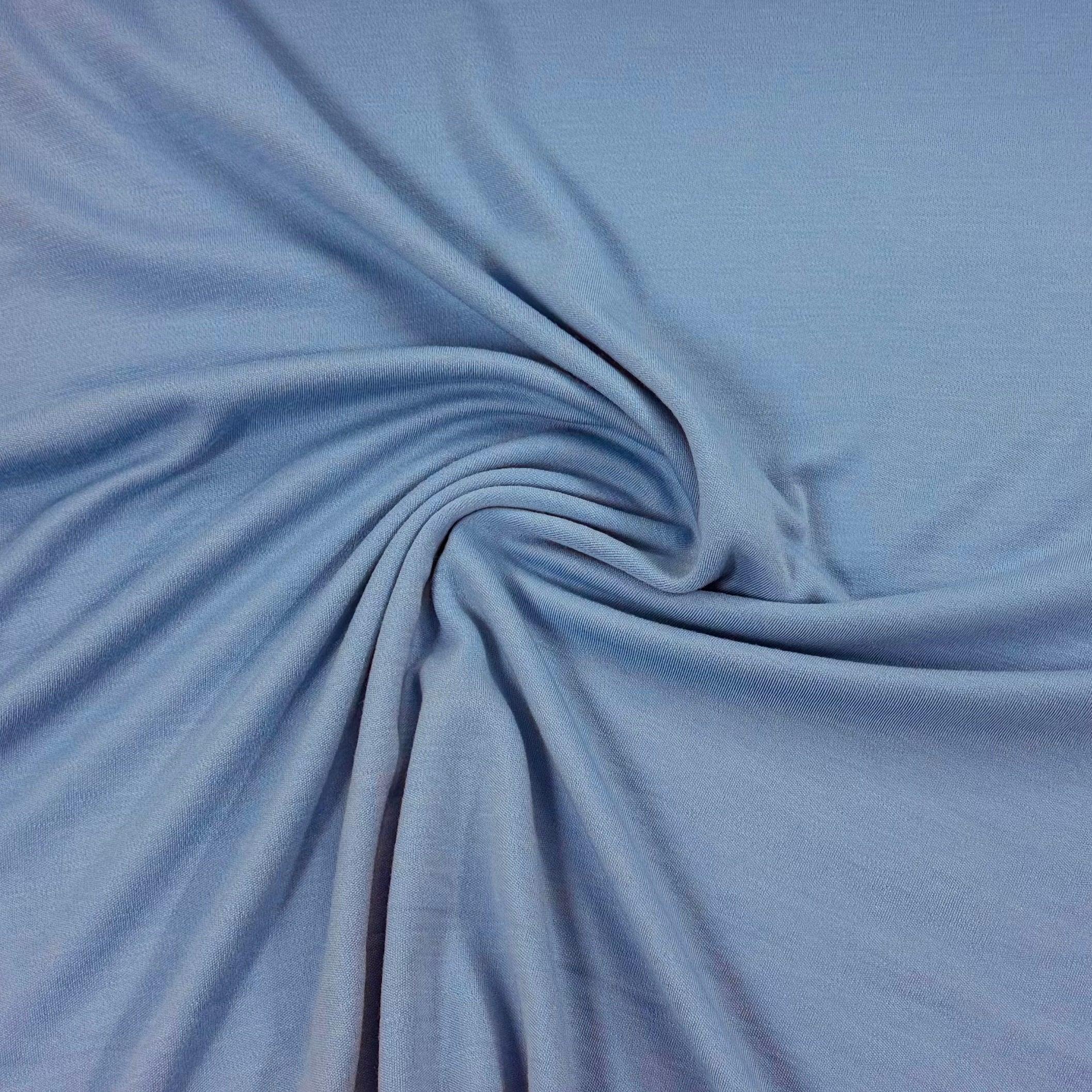 Frost 100% Washable Merino Wool Interlock Fabric - Mulesing Free ...