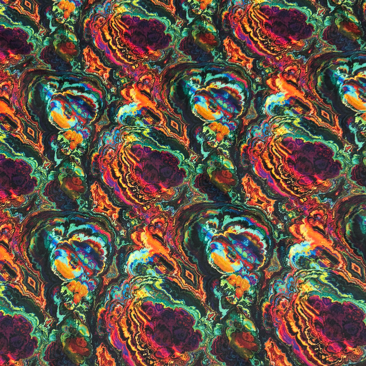 Rainbow Fractal 1 mil PUL Fabric - Made in the USA