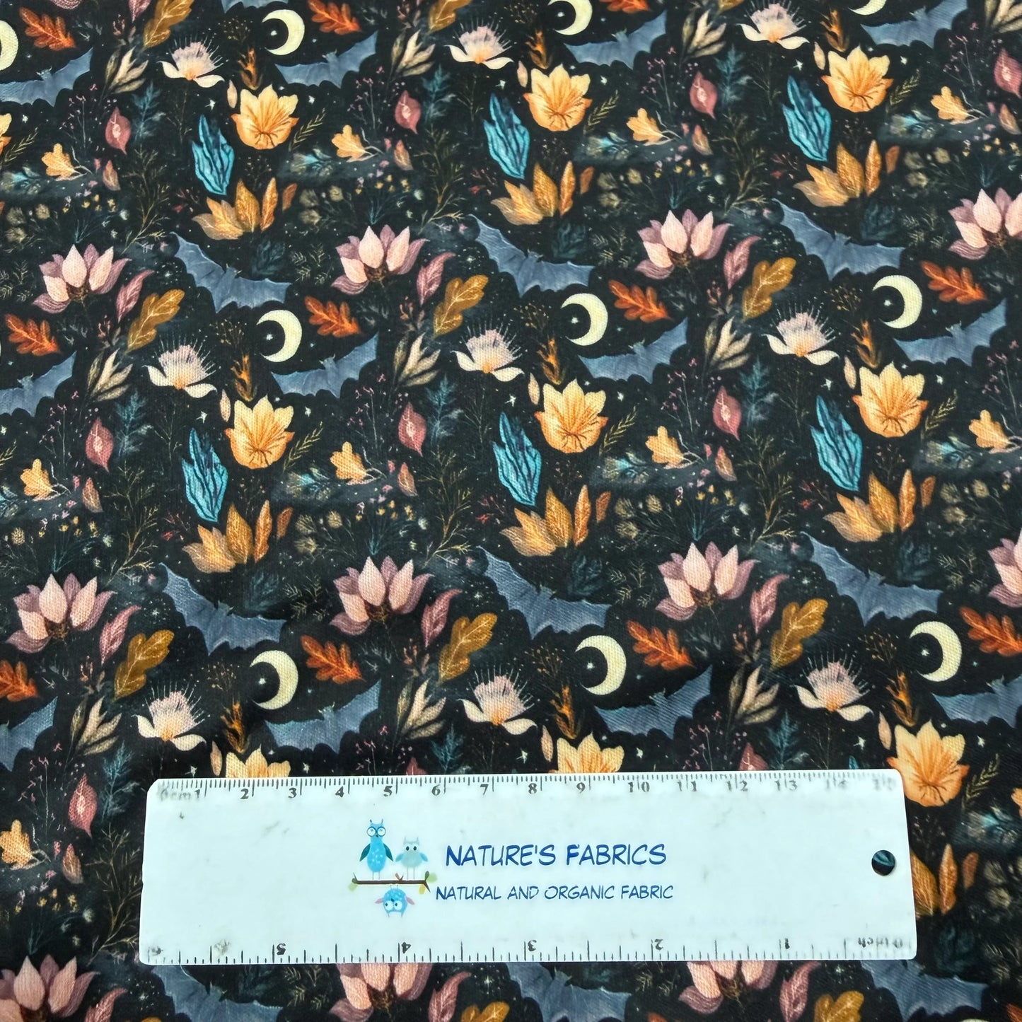 Bats in the Garden 1 mil PUL Fabric - Made in the USA