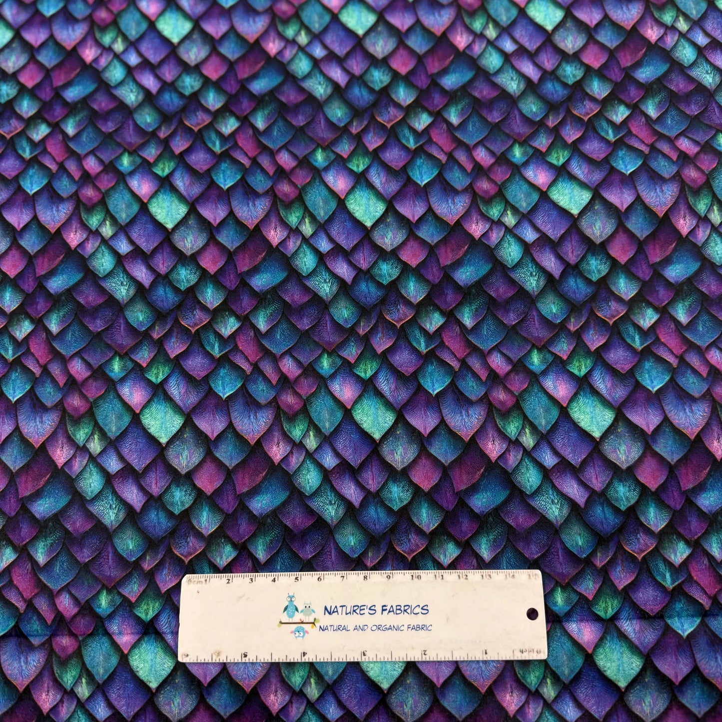 Purple Metal Scales 1 mil PUL Fabric - Made in the USA