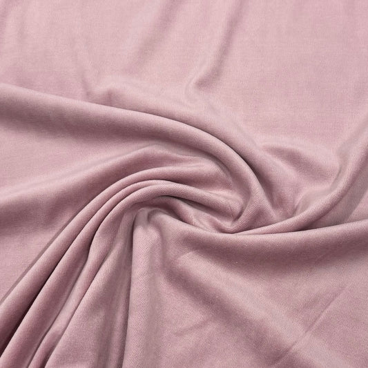 Dusty Rose Cotton Velour Fabric