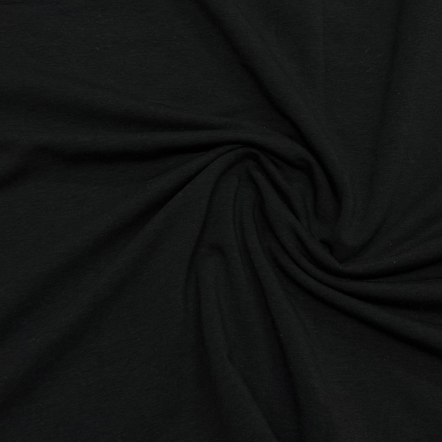 Black Bamboo Stretch Fleece Fabric - 285 GSM - Knit in the USA, $20.95/yd - Rolls