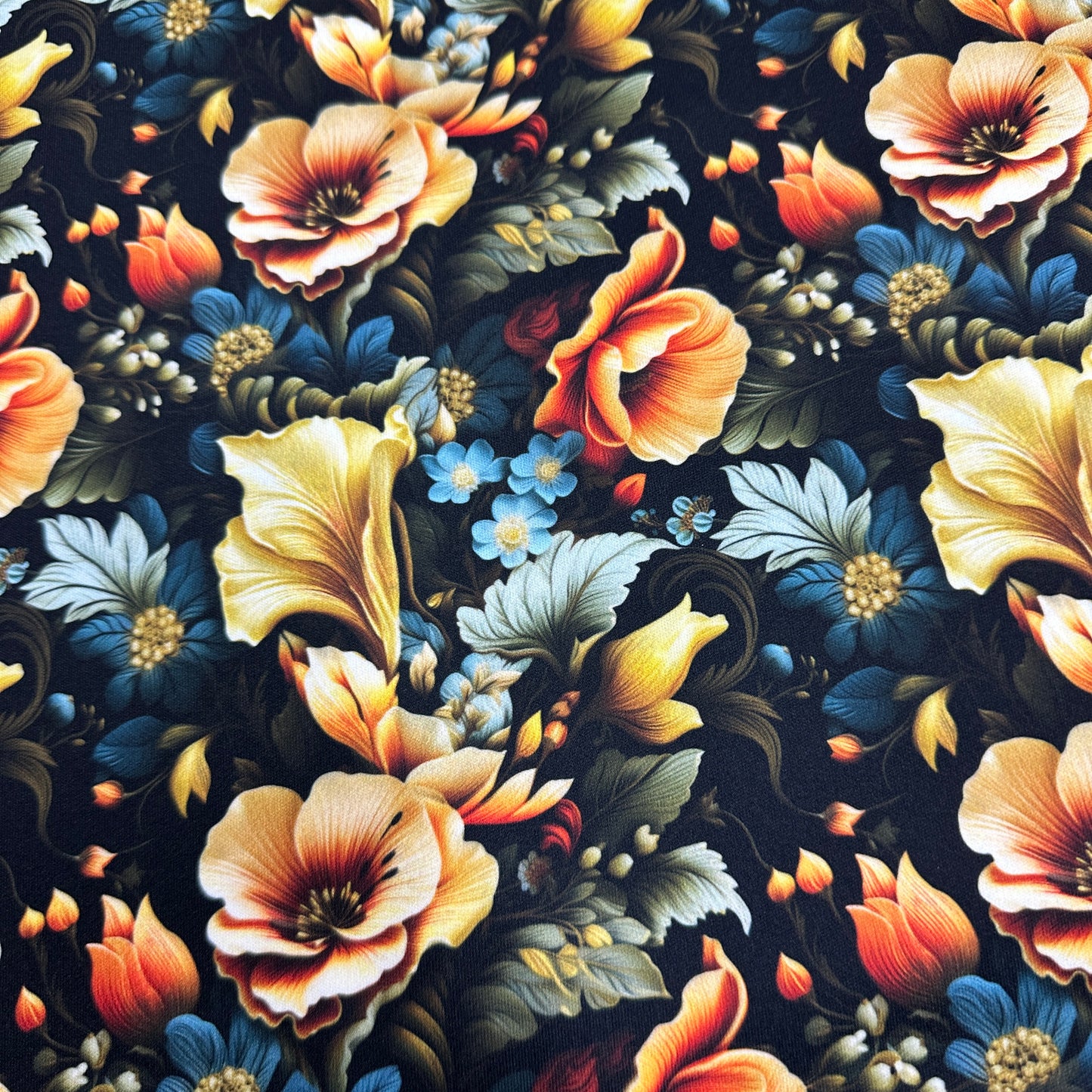 Floral Illustrations 1 mil PUL Fabric - Made in the USA