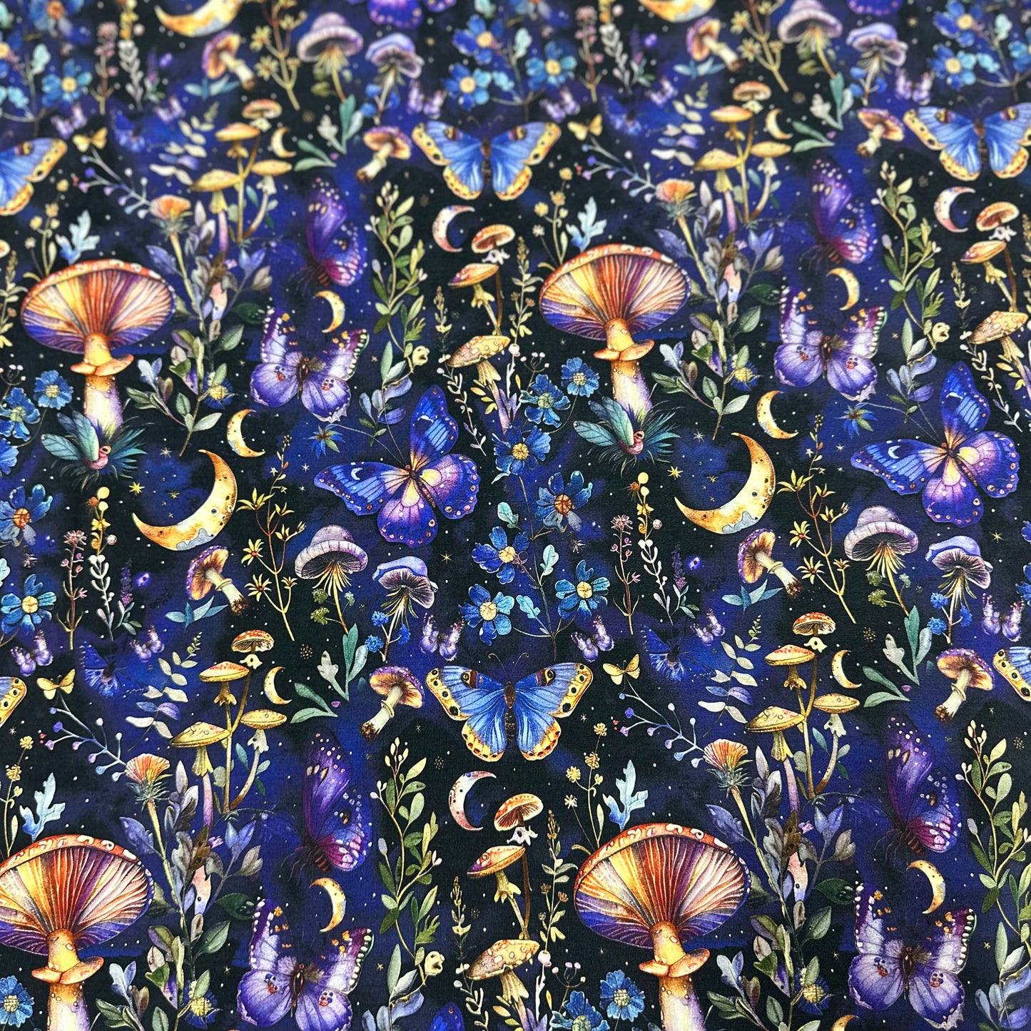 Midsummer Nights on Bamboo/Spandex Jersey Fabric