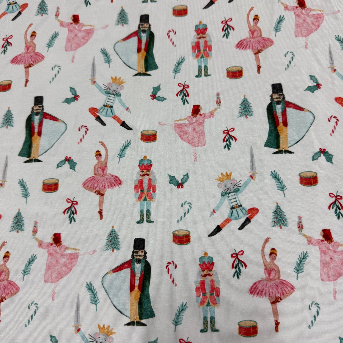 March of the Nutcracker on Bamboo/Spandex Jersey Fabric - 200 GSM