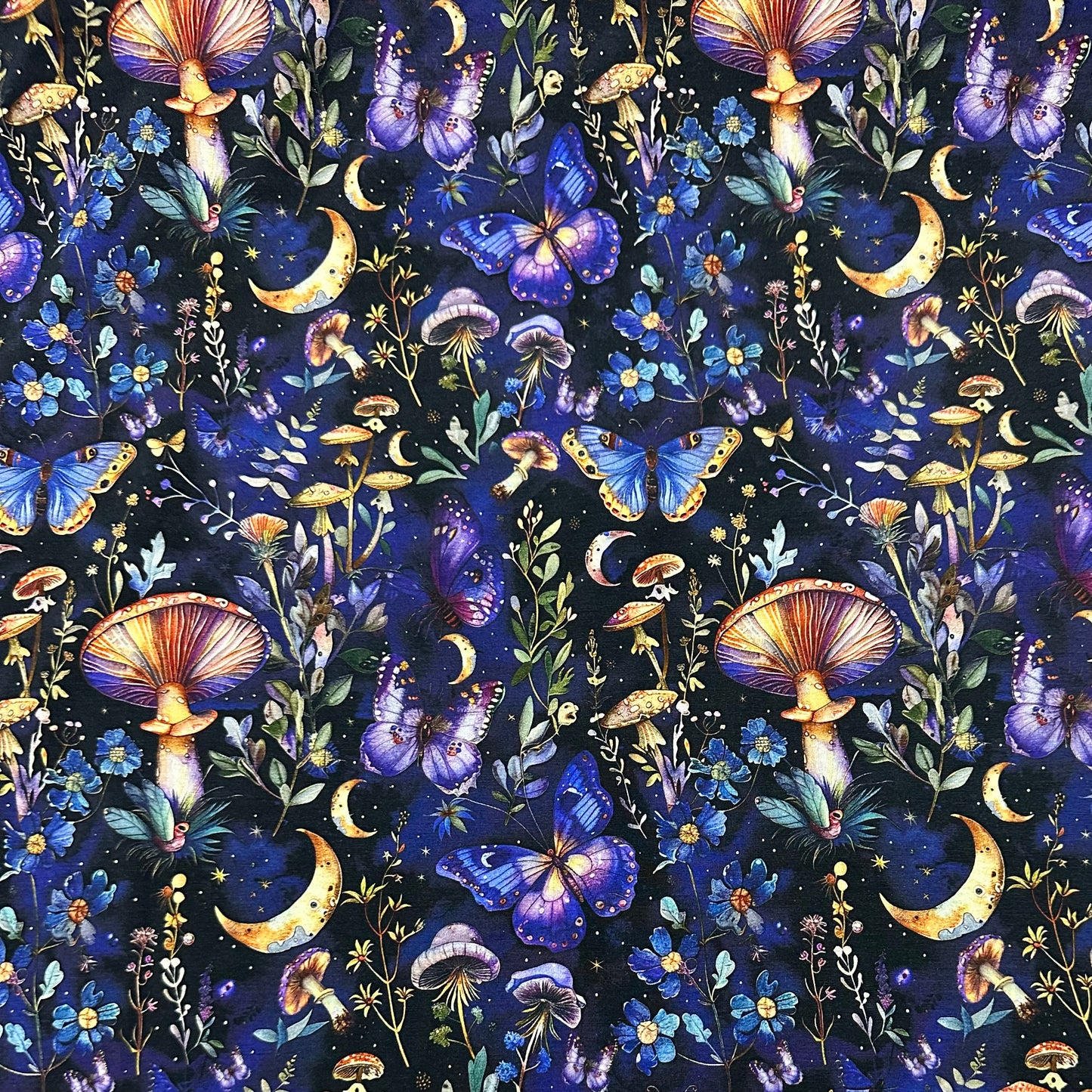 Midsummer Nights on Bamboo/Spandex Jersey Fabric