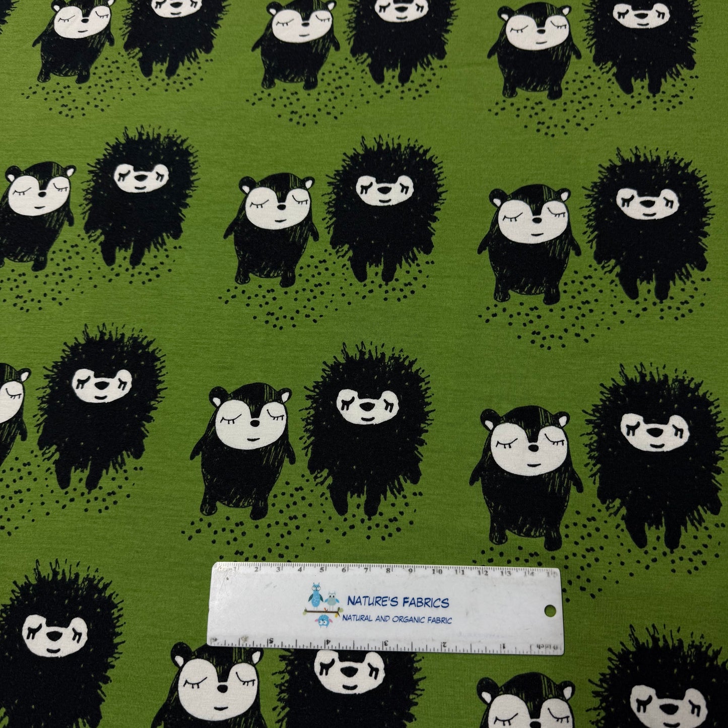 Siiri and Myyry on Forest Organic Cotton/Spandex Jersey Fabric