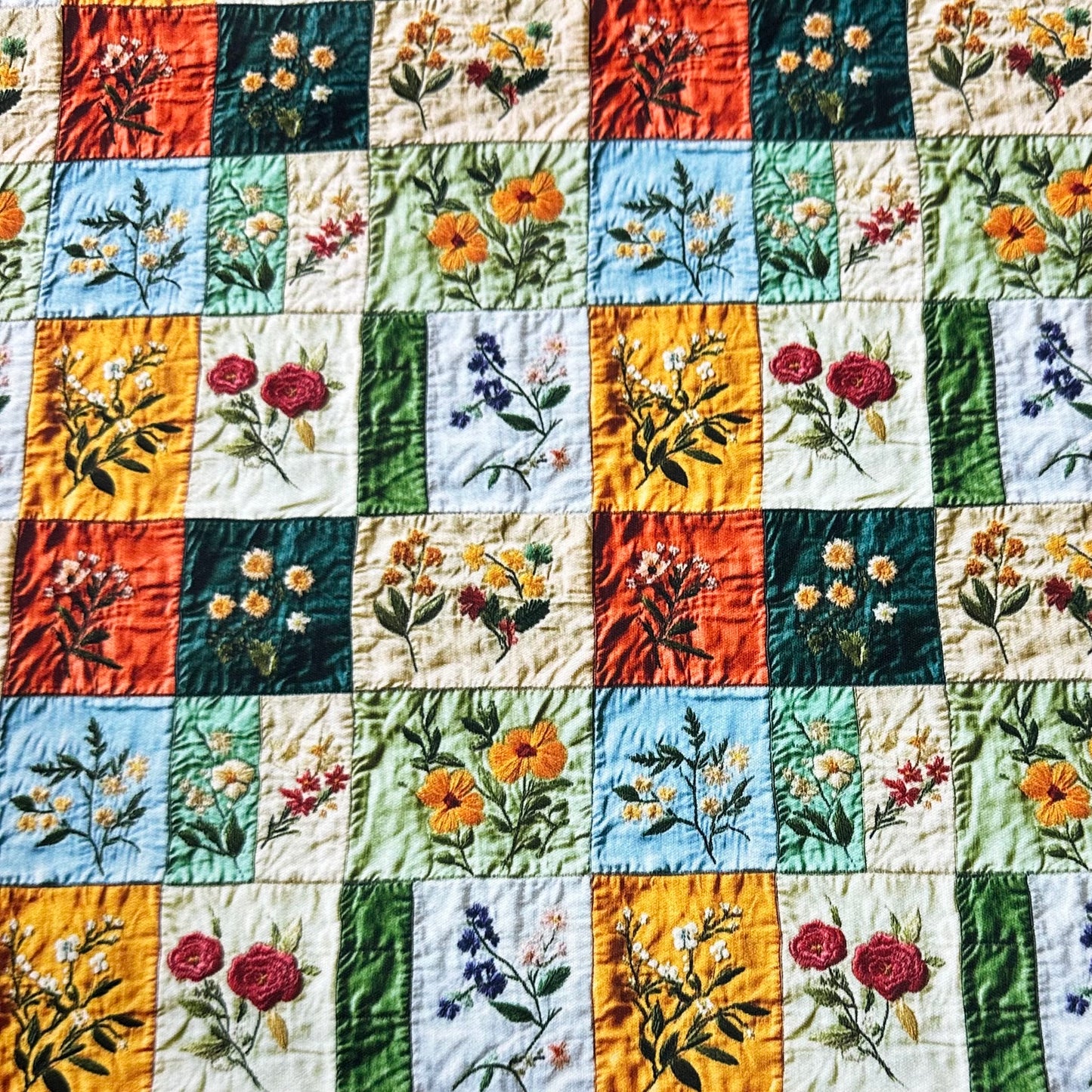 Patchwork Quilt 1 mil PUL Fabric - Made in the USA