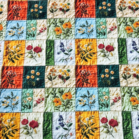 Patchwork Quilt 1 mil PUL Fabric - Made in the USA