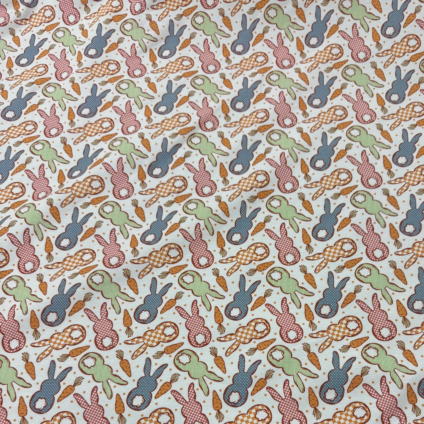 Pattern Bunnies on Bamboo/Spandex Jersey Fabric