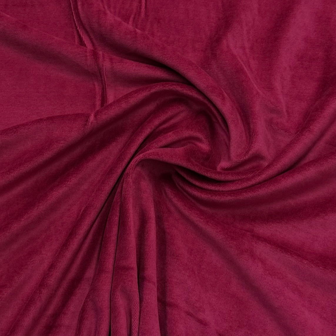 Ruby Organic Cotton Velour Fabric, $8.59/yd - Rolls