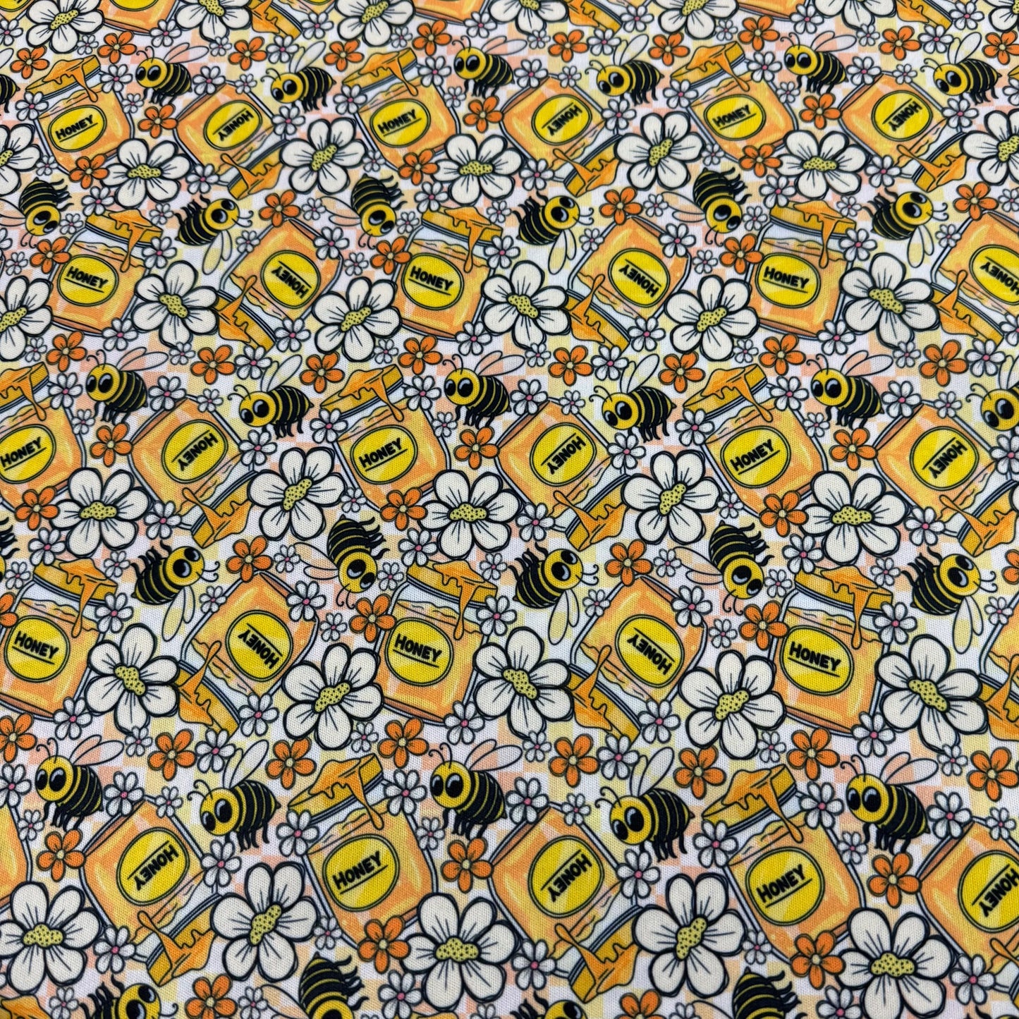 Bees and Honey 1 mil PUL Fabric - Made in the USA