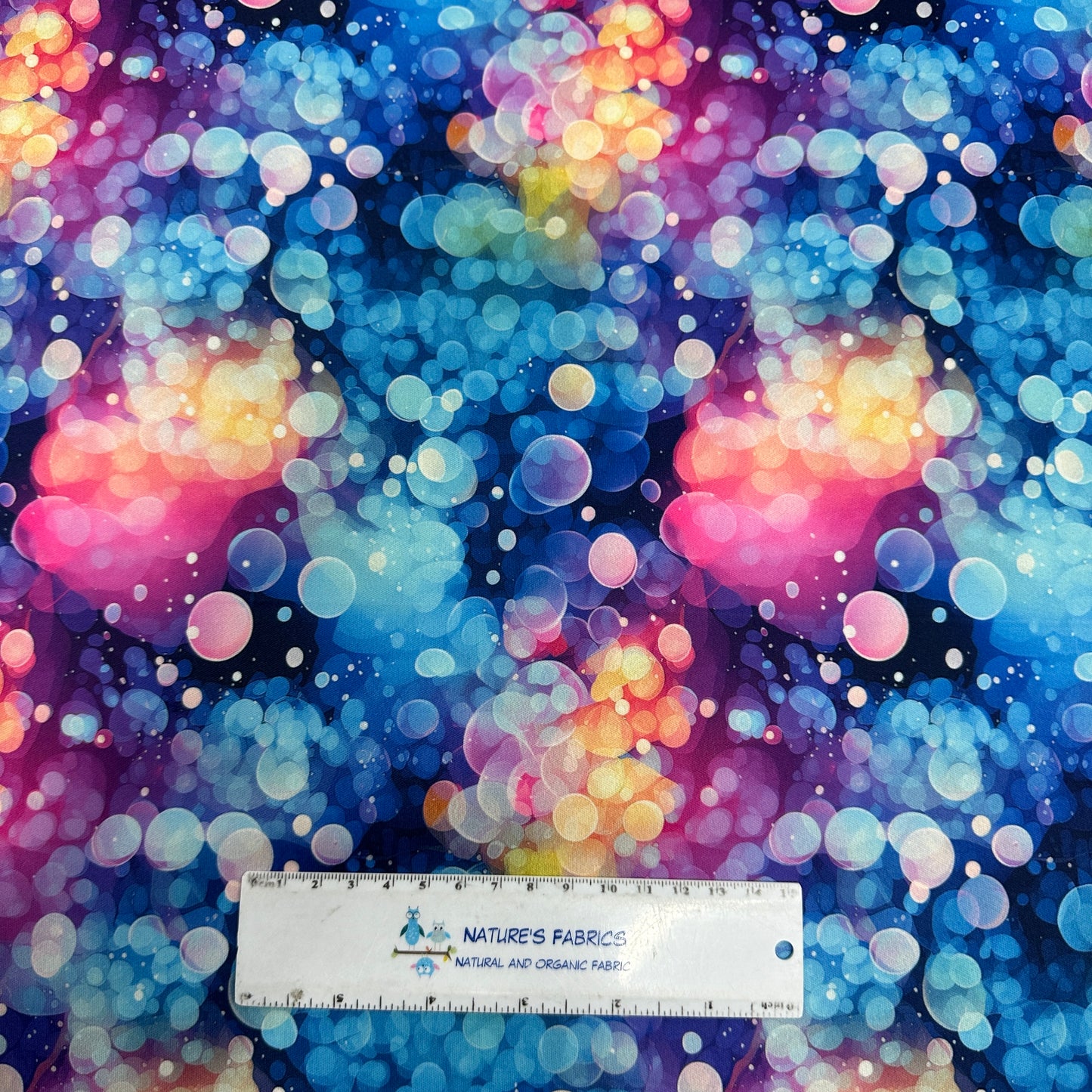 Rainbow Iridescent Bubbles 1 mil PUL Fabric - Made in the USA