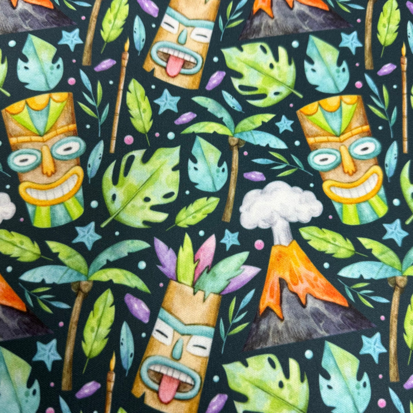 Tiki Party on 1 mil PUL Fabric