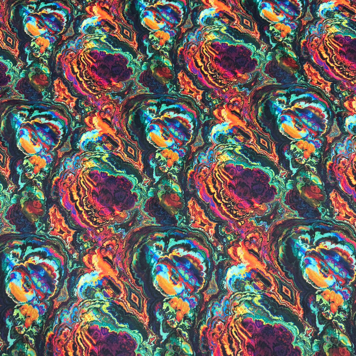 Rainbow Fractal 1 mil PUL Fabric - Made in the USA