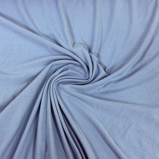 Light Blue Cotton Interlock Fabric