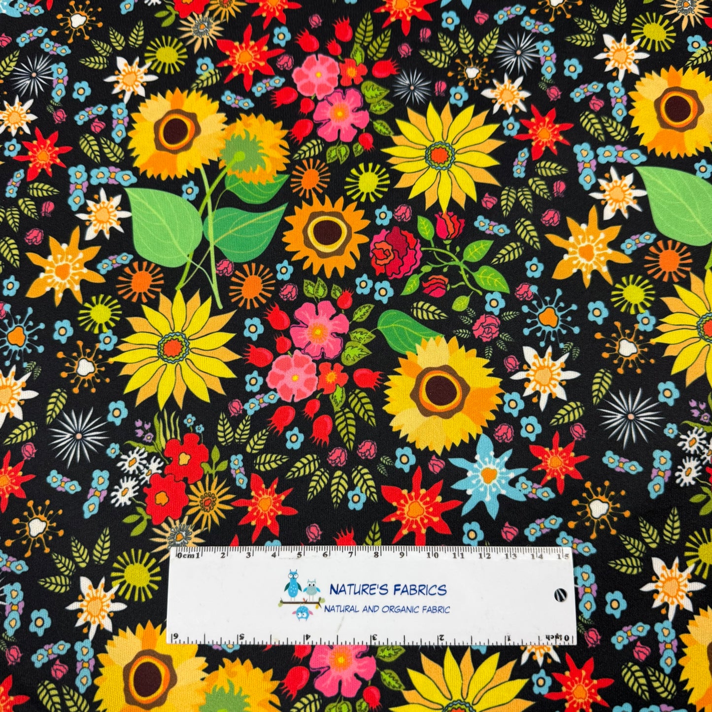 Fall Wildlfowers 1 mil PUL Fabric - Made in the USA