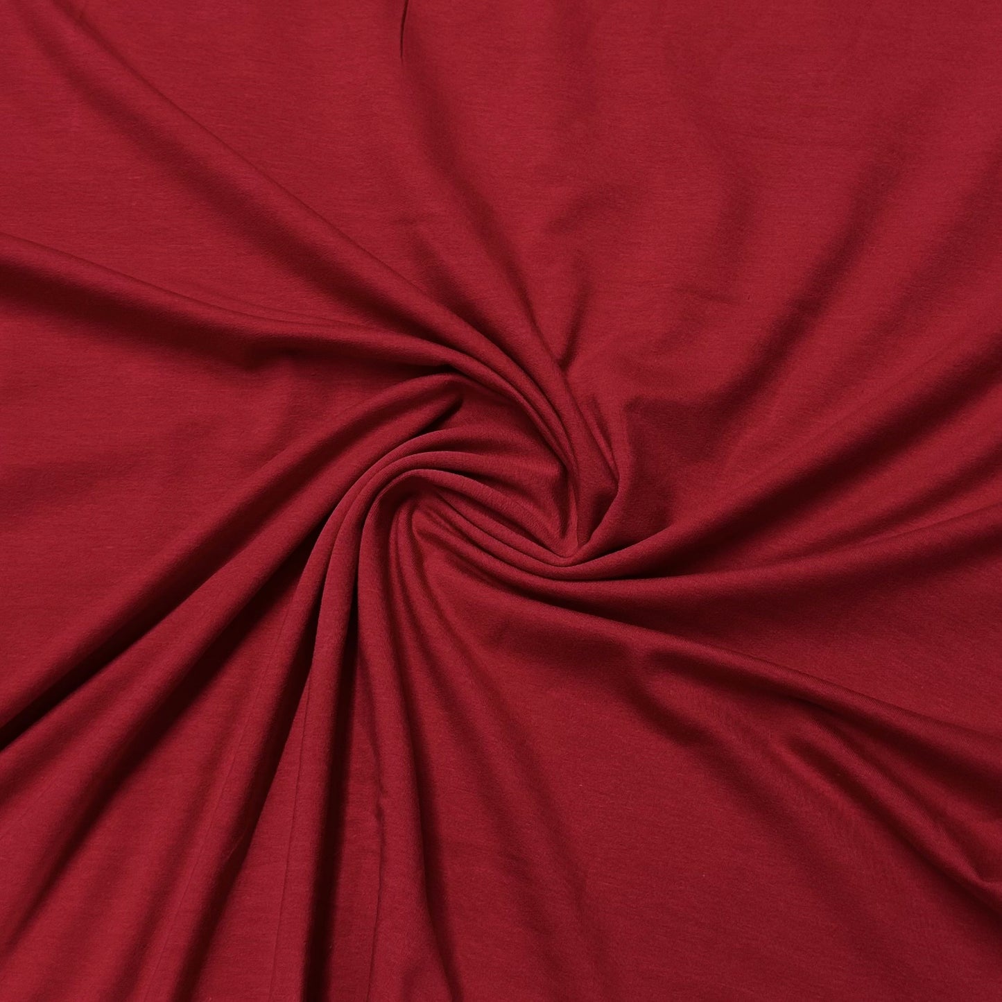 Red Cotton Stretch French Terry Fabric