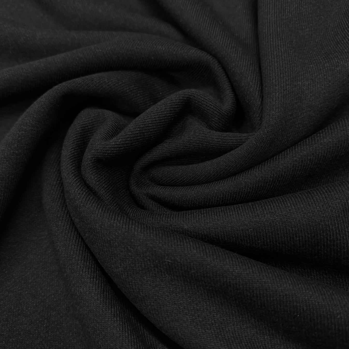 Black Bamboo Heavy French Terry Fabric - 500 GSM, $14.99/yd - Rolls