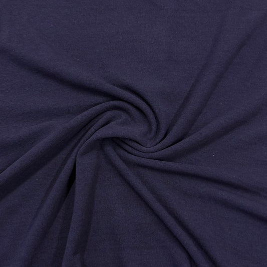 Dark Purple Merino Wool/Spandex Jersey Fabric