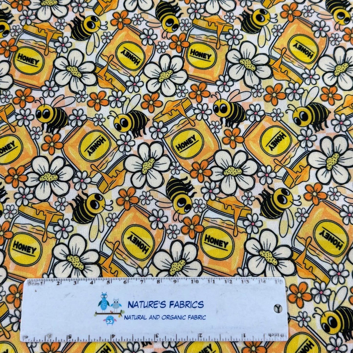Bees and Honey 1 mil PUL Fabric - Made in the USA