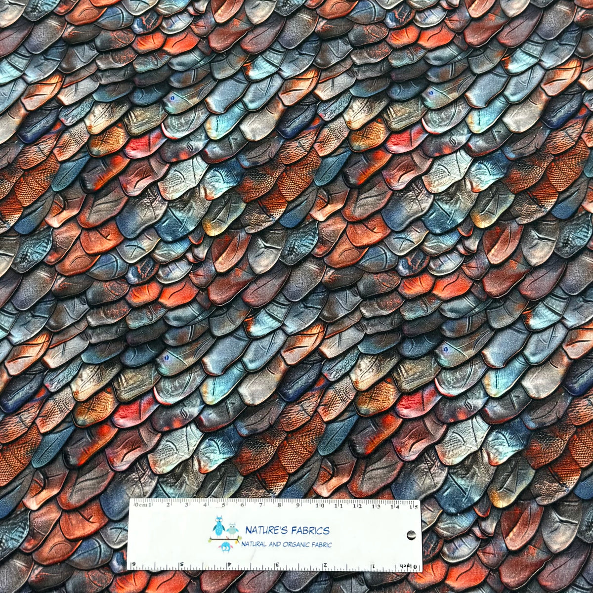Mystic Dragon Scales Bamboo/Spandex Jersey Fabric