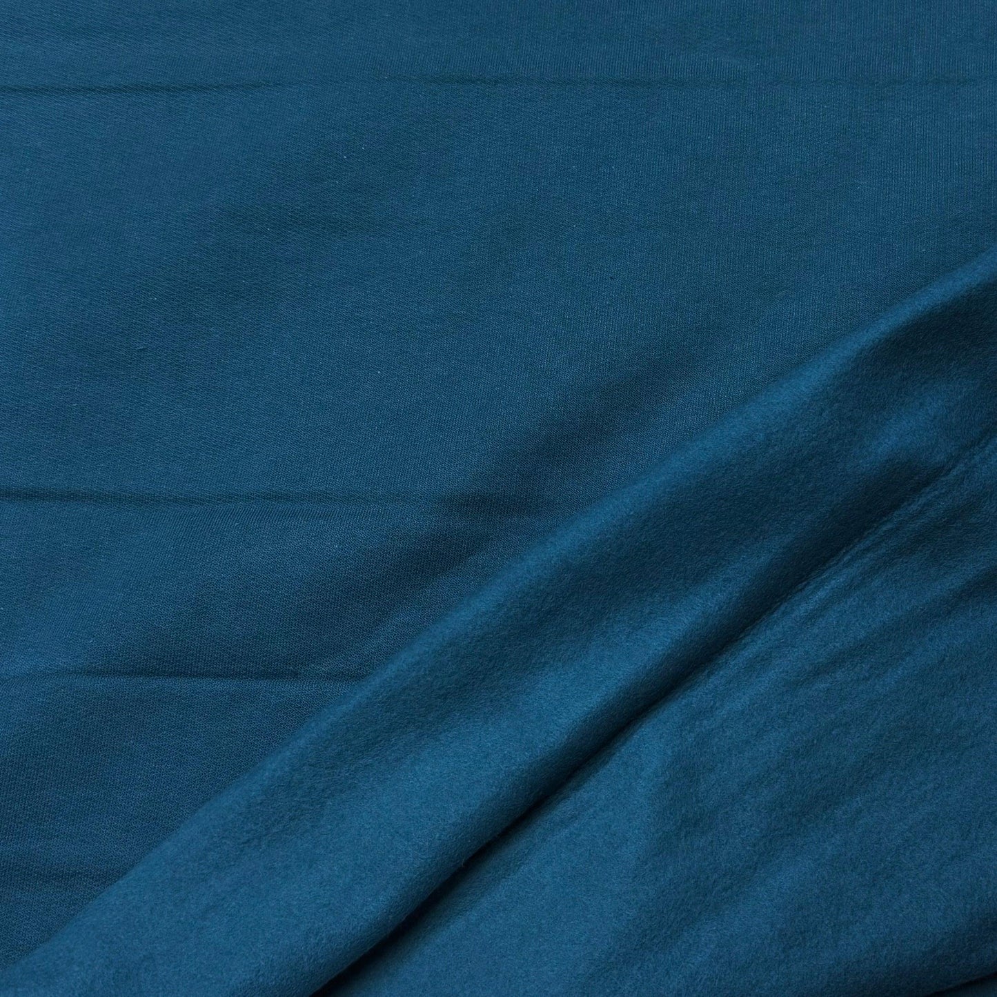 Teal Cotton Fleece Fabric