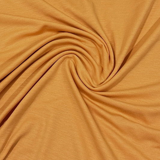 Apricot Merino Wool/Spandex Jersey Fabric