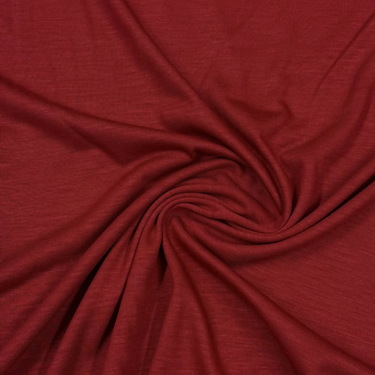 Light Cranberry Wool Blend Jersey