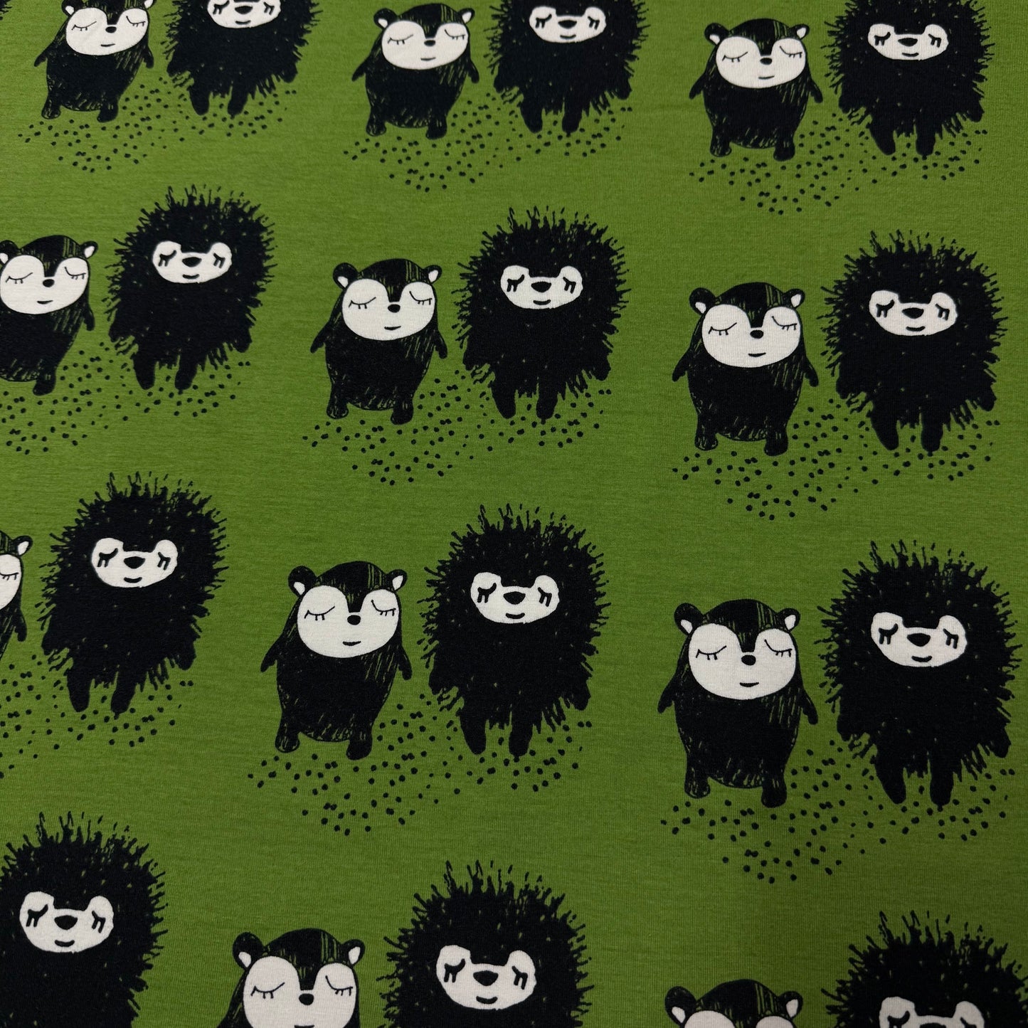 Siiri and Myyry on Forest Organic Cotton/Spandex Jersey Fabric