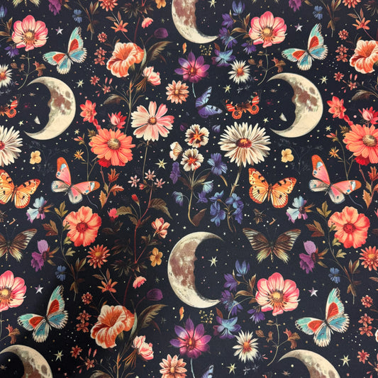 Vintage Moon Garden 1 mil PUL Fabric - Made in the USA