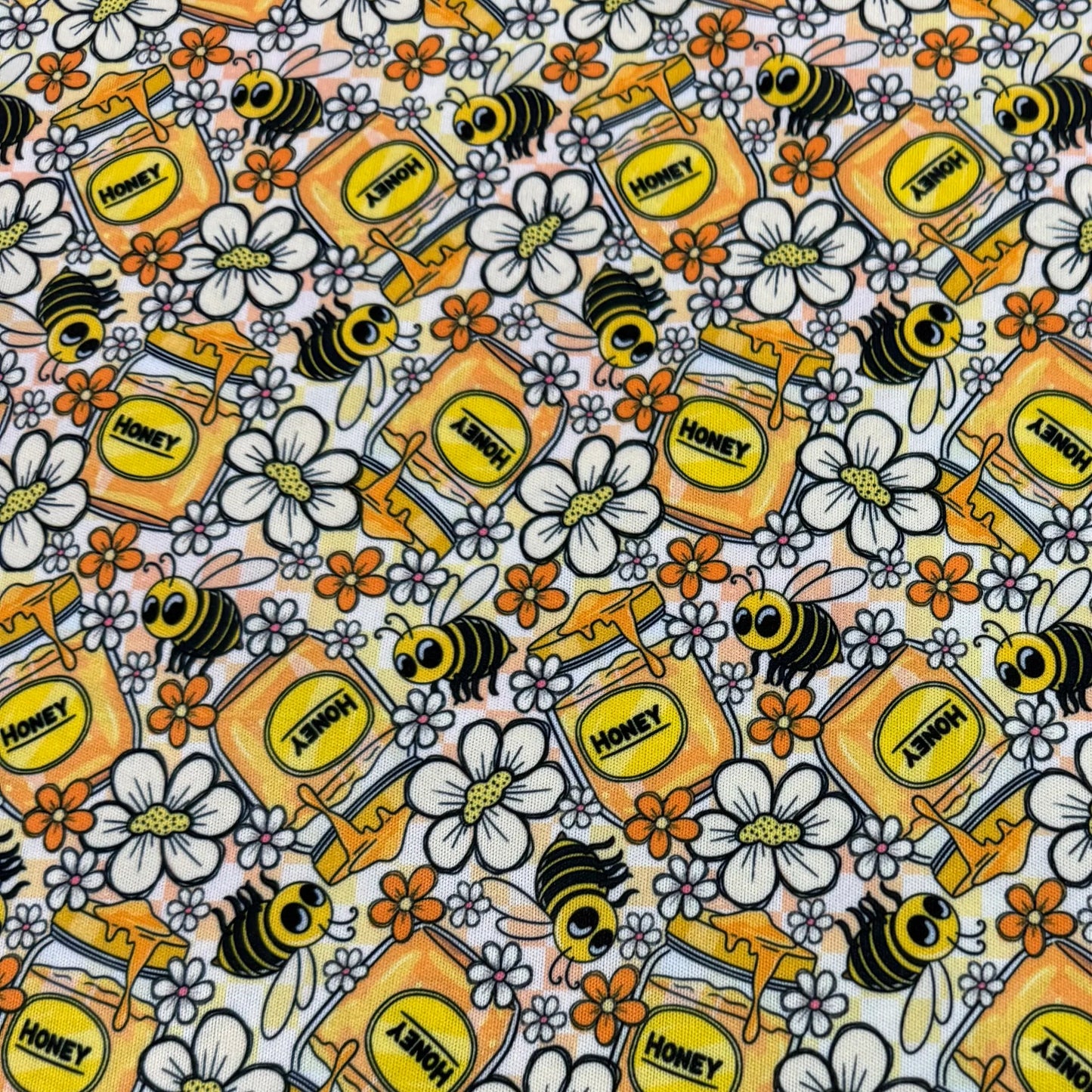 Bees and Honey 1 mil PUL Fabric - Made in the USA