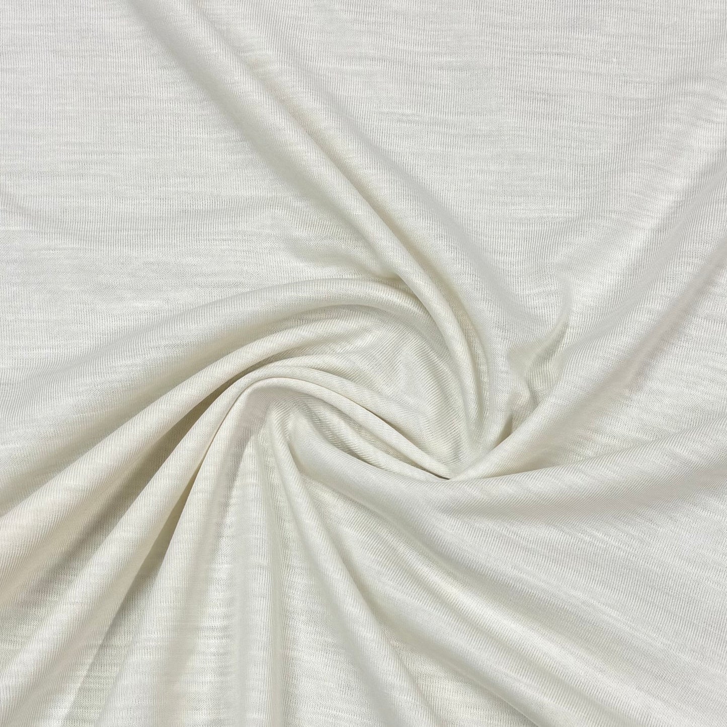 Off White Rayon/Linen Blend Jersey