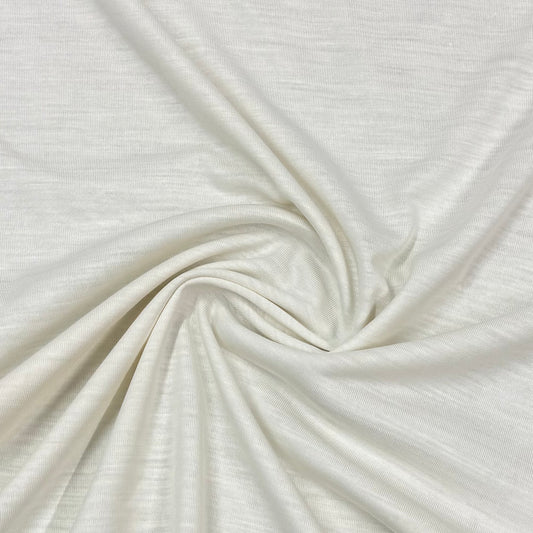 Off White Wool Blend Jersey