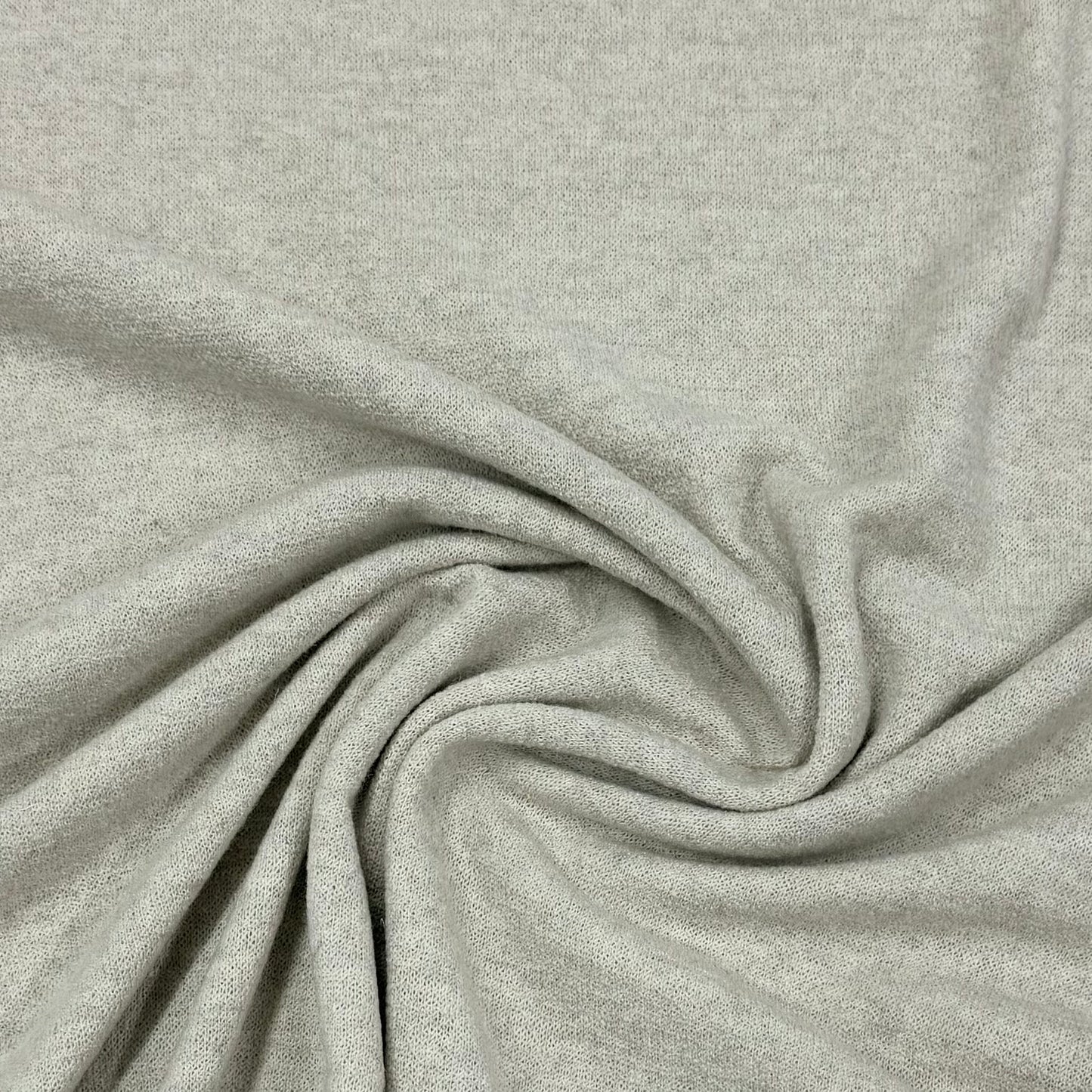 Almond Heather Merino Wool Jersey Blend Fabric