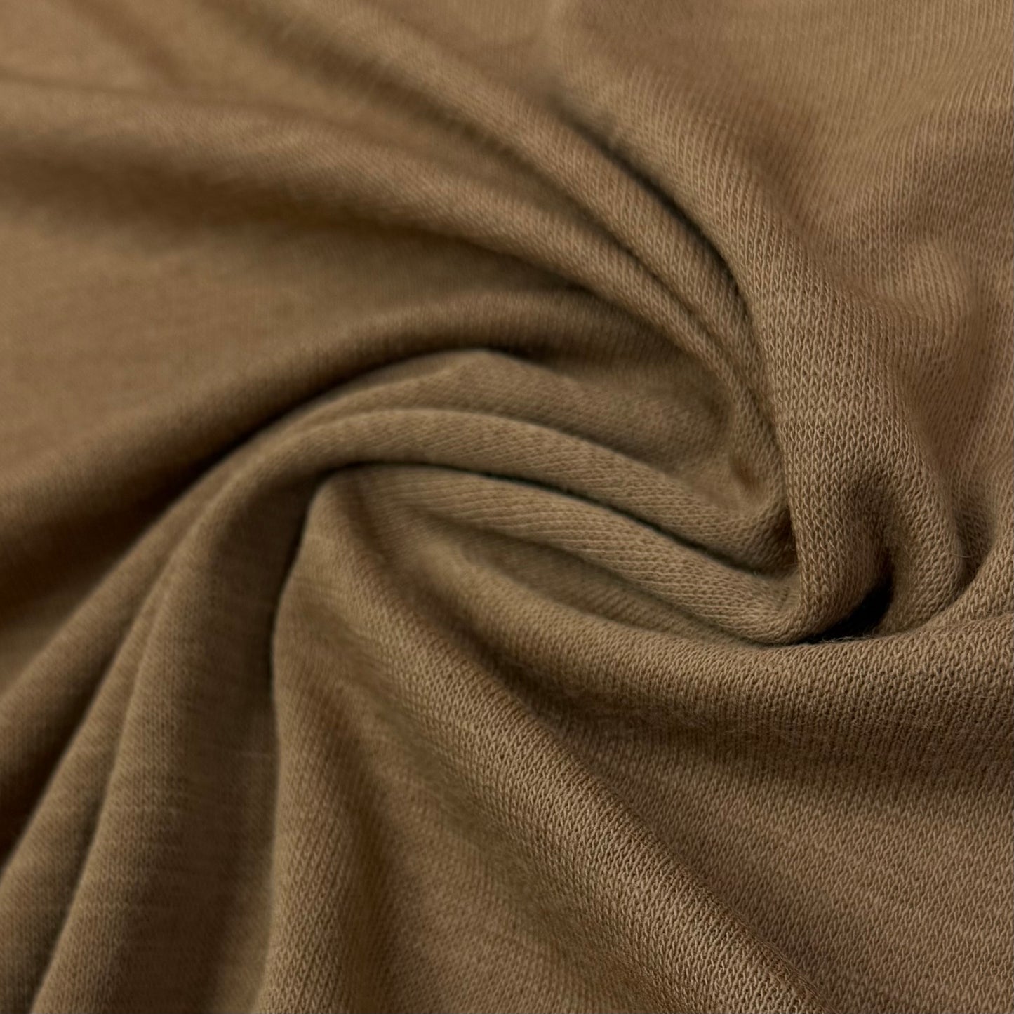 Latte 100% Merino Wool Jersey Fabric - 180 GSM