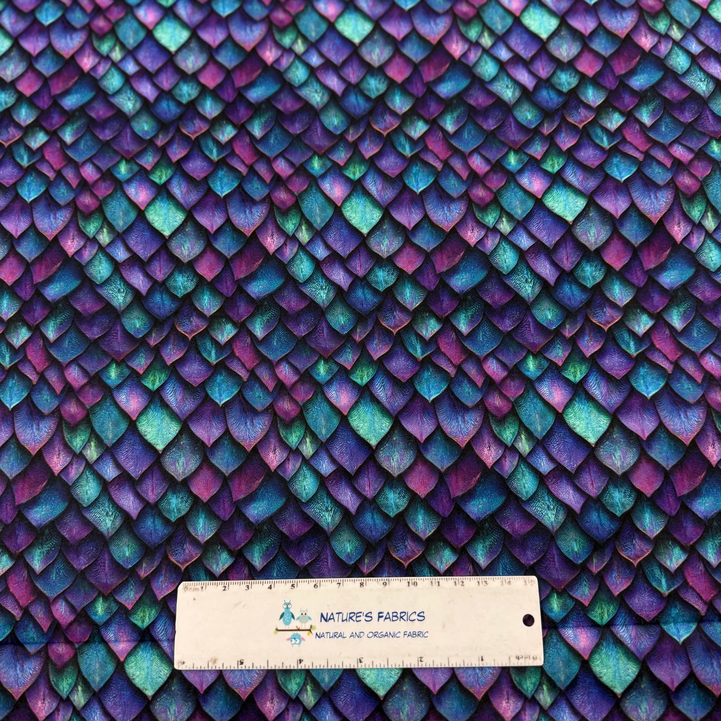 Purple Metal Scales 1 mil PUL Fabric - Made in the USA