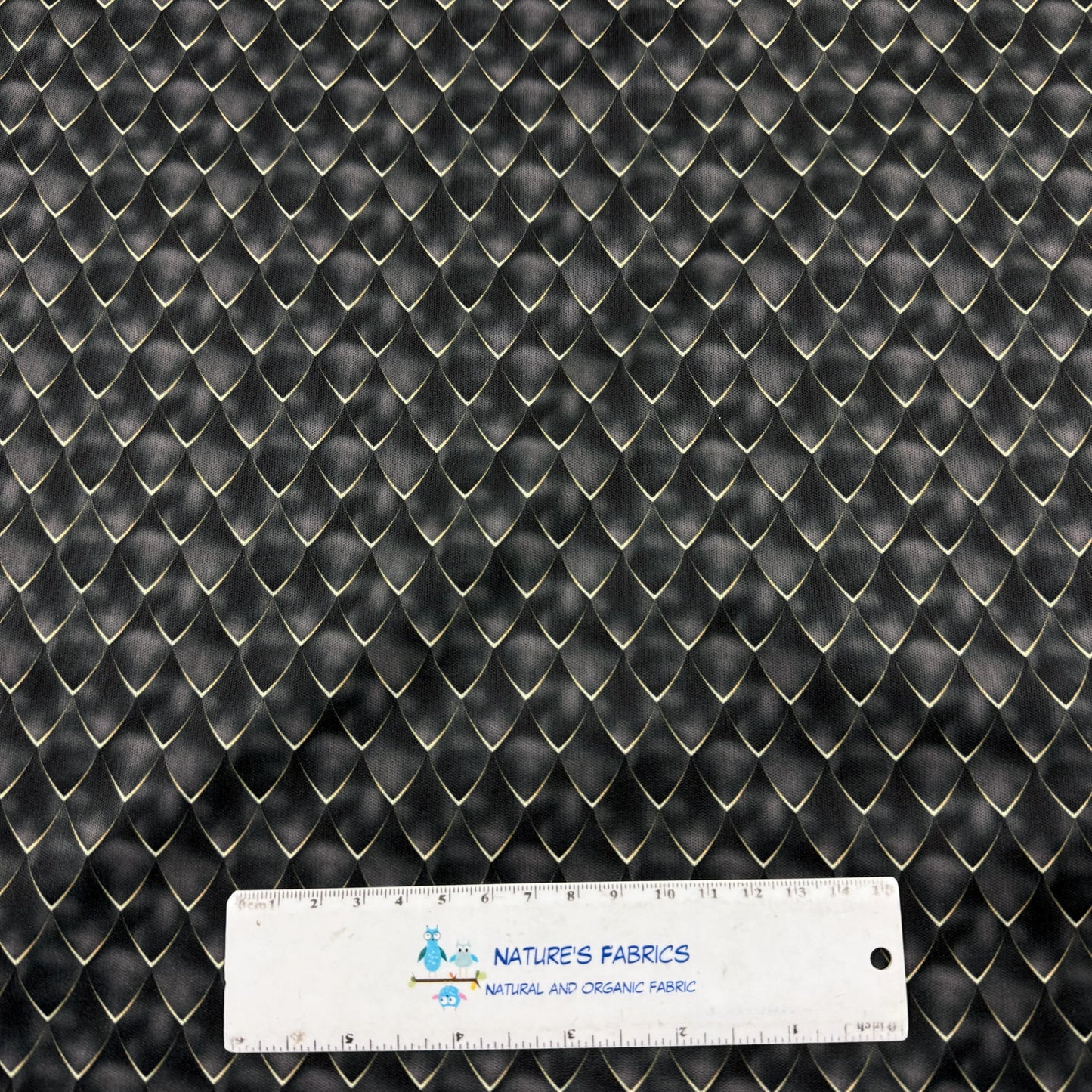 Black Dragon Scales 1 mil PUL Fabric - Made in the USA