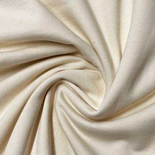 Natural Cotton Fleece Fabric