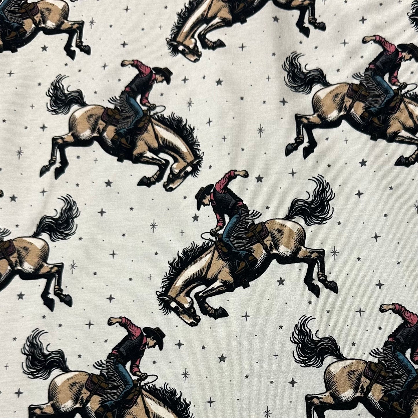 Rodeo on Bamboo/Spandex Jersey Fabric