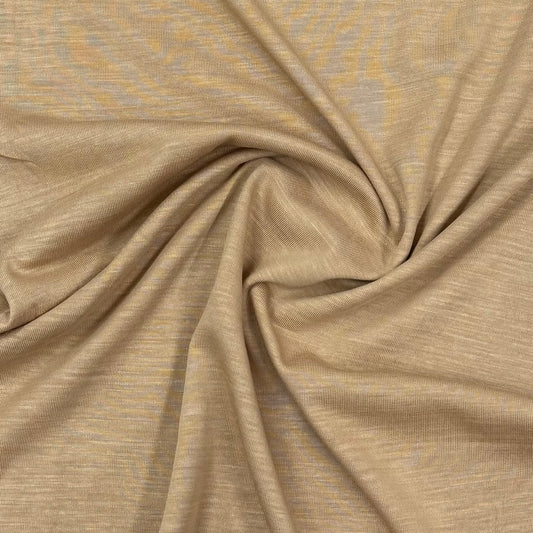 Buff Wool Blend Jersey